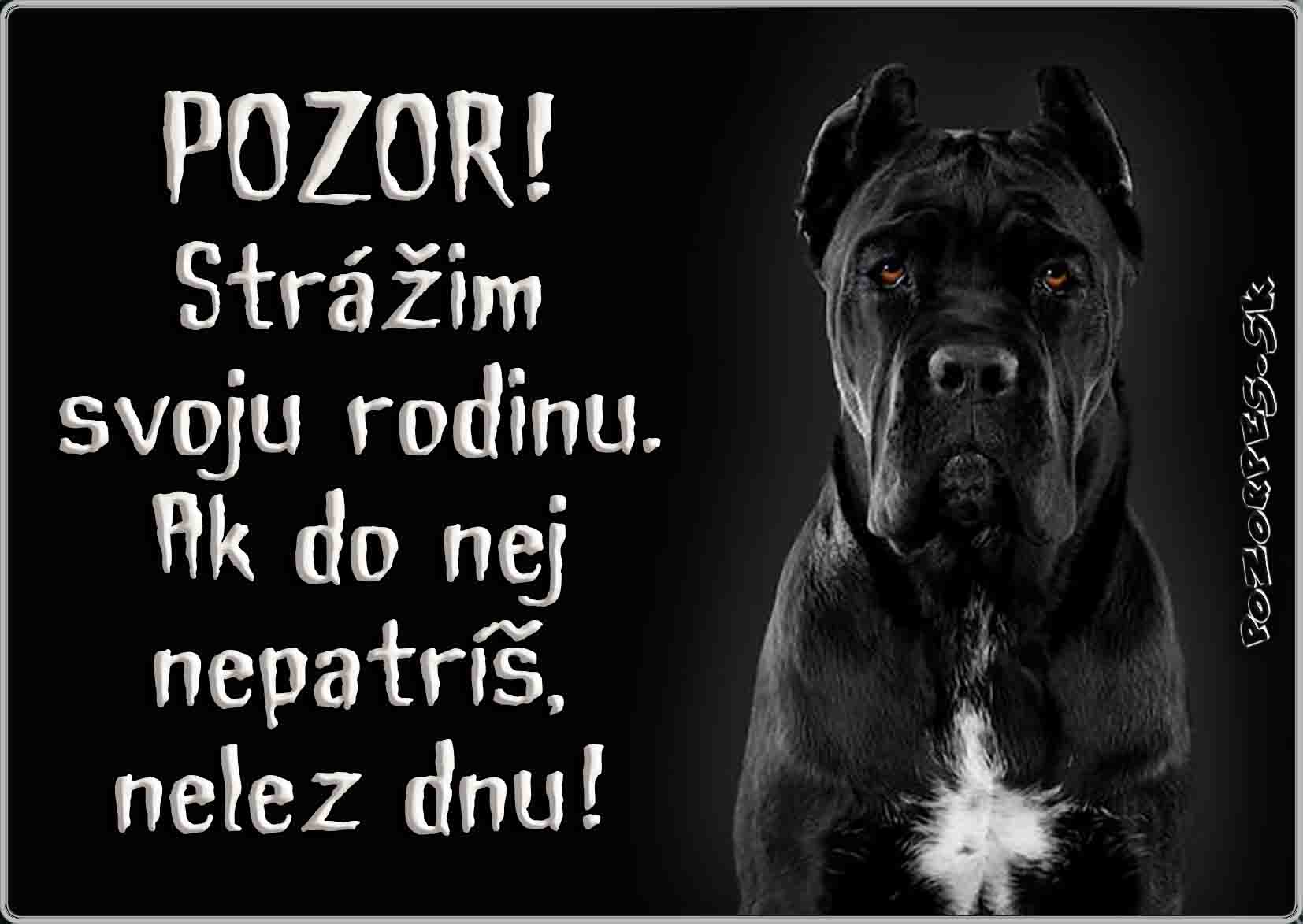 Tabuľka pozor pes